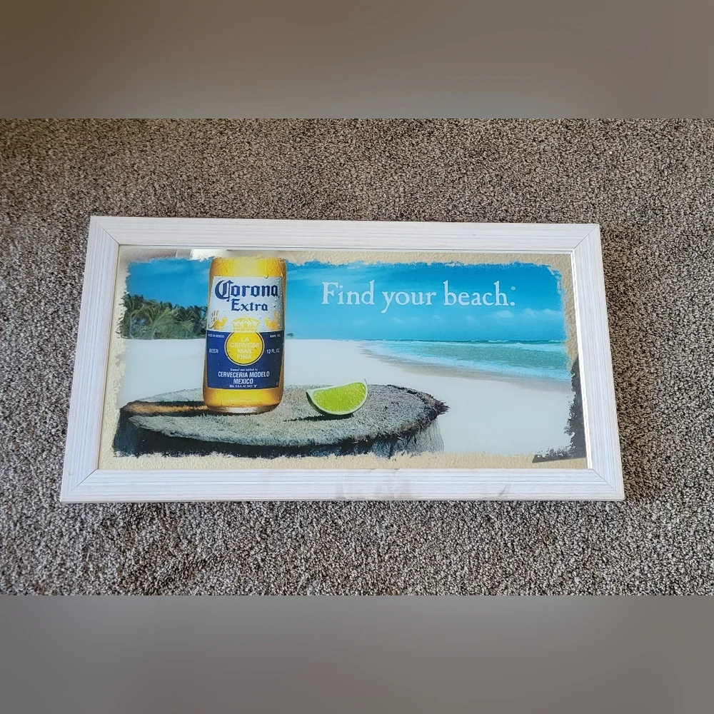 Corona Extra Beach Wall Mirror